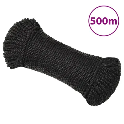 Immagine prodotto di Vidaxl Corda da lavoro 8 mm 500 m Polipropenschwarz
