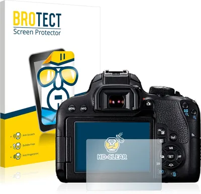 Produktbild von 2x Für Canon EOS 800D Schutzfolie BROTECT Displayschutz Display Schutz Folie Klar Transparent