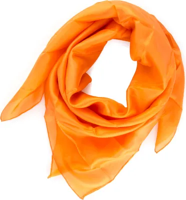 Produktbild von Seidentuch Halstuch Tuch orange Seide 90x90cm