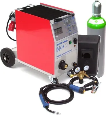 Produktbild von MIG MAG 250AM Schutzgasschweißgerät Schweißgerät + 20L Gasflasche + 15kg Draht