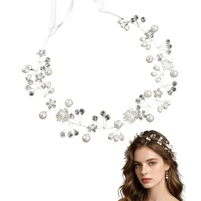 Produktbild von Kommunion Haarkranz, Haaraccessoire, Hochzeitskopfschmuck, Haarband für die erste Kommunion, Haarschmuck für Kommunion und Hochzeiten