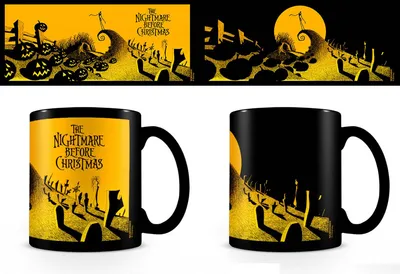 Produktbild von Nightmare Before Christmas - Graveyard - Thermoeffekt Tasse - Größe Ø8,5 H9,5cm