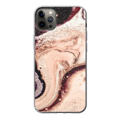 Produktbild von MuchoWow® Handyhülle Schutzhülle Hülle für iPhone 12 Pro Max Marmor - Mineralien - Naturstein Silikon Softcase Handy Hülle - Hartschale