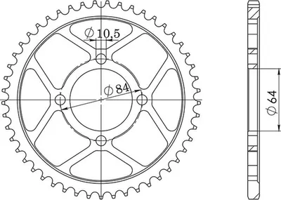 Immagine prodotto di In Acciaio Passo 428 - Z 49 Denti (Dis.14210)