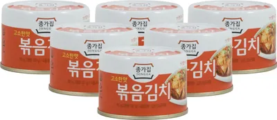 Produktbild von [ 6x 160g / 130g ATG ] JONGGA Gerösteter Kimchi KIM CHI Kimchee aus Korea / Roasted Kimchi