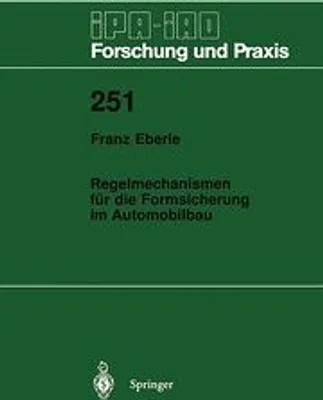 Zdjęcie produktu dla Regelmechanismen für die Formsicherung im Automobilbau