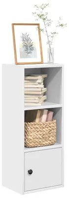 Produktbild von Weißes Bücherregal, 31 x 24 x 77 cm, für das Wohnzimmer
