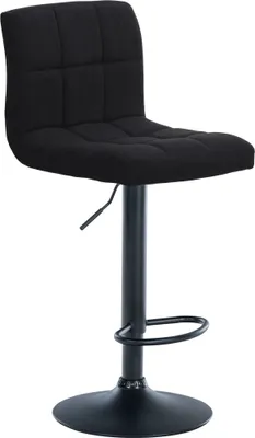 Immagine prodotto di Sgabello da bar in tessuto - Sgabello - Regolabile in altezza e confortevole, girevole a 360° - Tessuto di poliestere