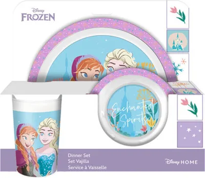 Produktbild von Kids Licensing Disney Gefrorenes Frühstücksset Durchsichtig Durchsichtig One Size