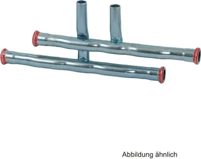 Produktbild von Geberit GE Mapress, C-Stahl, Kreuzungs-Paar, RP-K/RL re.-li., d18 x 15mm, verzinkt, 1 Stk.
