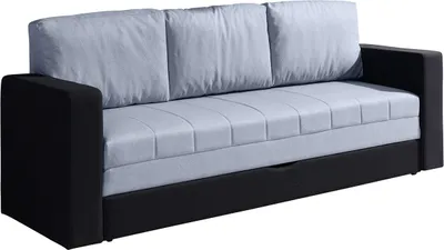 Produktbild von Sofa Schlafsofa LABRI 3-Sitzer Schwarz/ Hellgrau
