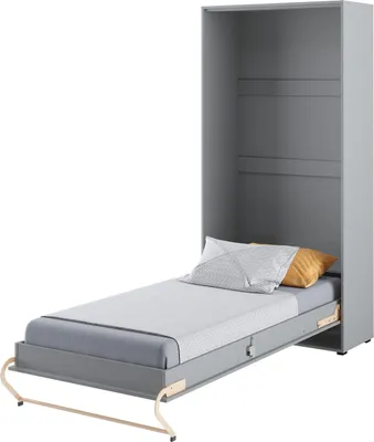 Produktbild von Schrankbett 90 x 200 Vertikal CP-03 Grau LENART CONCEPT PRO Wandklappbett