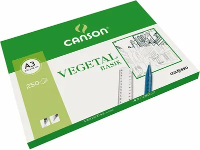 Imagen del producto de Papel vegetal Canson Basik, 250 hojas, 90 g/m², 29,7 x 42 cm