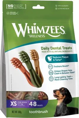 Produktbild von WHIMZEES Zahnbürste XS, 48 Stück – Zahnpflege, Größe XS
