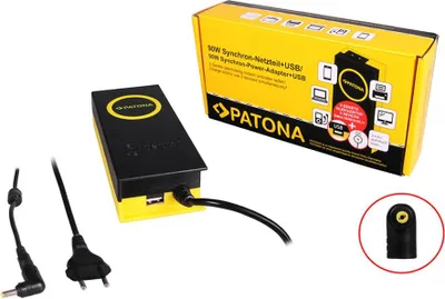 Obrázek produktu pro 90W synchronní napájecí zdroj 4,8x1,7x12mm 19V včetně USB výstupu 2,1A