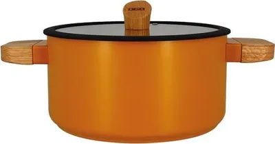 Image de Faitout 24cm avec couvercle jaune - Ogo - 7930276 - ector