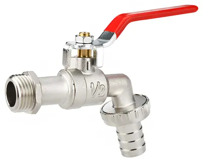 Produktbild von Avizar, Auslaufhahn 1/2 Zoll aus Zinklegierung mit Vierteldrehhebel, Silber