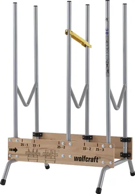 Zdjęcie produktu dla wolfcraft GmbH 5121000, Pojemnik na drewno kominkowe, Metal, Drewno, Czarny, Szary, Drewno, 150 kg, 700 mm, 675 mm