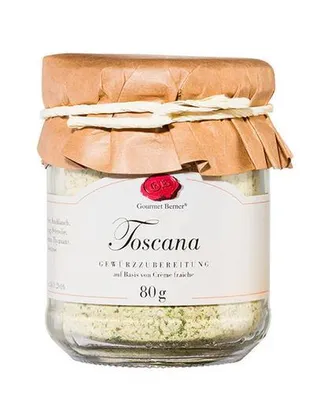 Produktbild von Gourmet Berner Toscana Kräuter Dip im 80g Glas FTO01