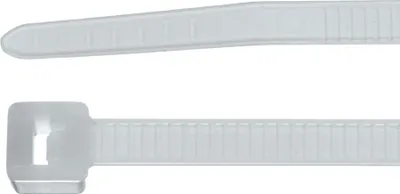 Produktbild von Hellermann Tyton UB150B-N Kabelbinder Kabelbinder mit paralleler Einführung Nylon Weiß 100 Stück(e) (138-00045)