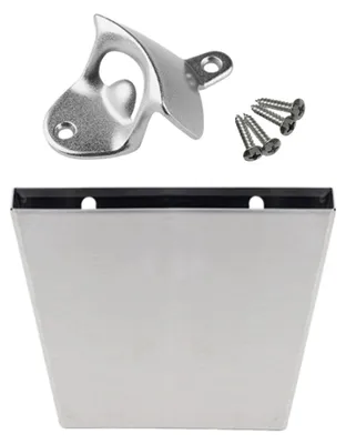 Productafbeelding van Magnetische Wandmontage Flesopener met Opvangbak