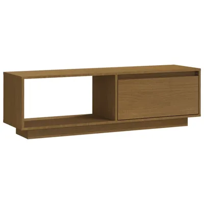 Produktbild von TV-Schrank Honigbraun 110x30x33,5 cm Massivholz Kiefer