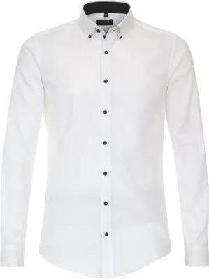 Produktbild von Redmond - Slim Fit - Herren Langarm Hemd in verschiedenen Farben (231710130), Größe:L, Farbe:Weiß(0)