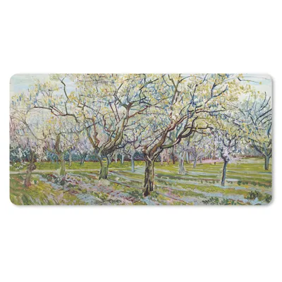 Produktbild von MuchoWow® Schreibtischunterlage Blühender Obstgarten - Vincent van Gogh 80x40 cm - XXL Mauspad - Gaming Mauspad
