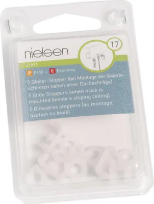 Produktbild von nielsen Gleiterstopper für Galerieschiene (5 Stück/Packung)