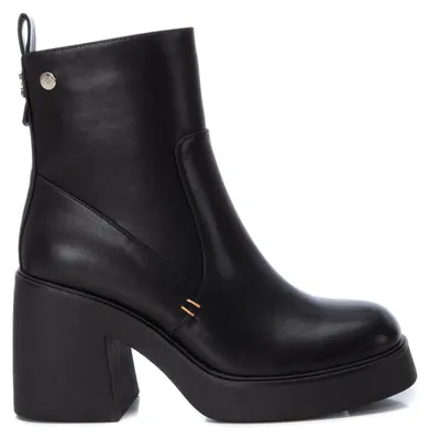 Immagine prodotto di Elzusha - Stivali da donna con cerniera e suola alta, colore nero