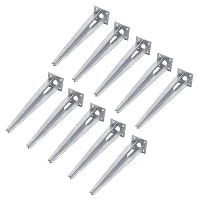 Produktbild von 10x Bodenhülse Einschlaghülse für Ø 34 mm Bodeneinschlaghülse 50 cm Länge Zaunpfahl verzinkt Aufnahme 100x100 mm