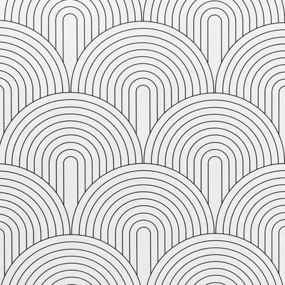 Image de Papier peint adhésif, dimensions 47 x 600 cm, motif : ligne noire incurvée, en vinyle, pour meubles