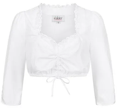 Produktbild von Dirndlbluse 3/4 Arm Isabel in Weiß von Nübler Größe 34