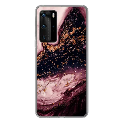 Produktbild von MuchoWow® Handyhülle Schutzhülle Hülle für Huawei P40 Pro Marmor - Natursteine - Mineralien Silikon Softcase Handy Hülle - Schutz