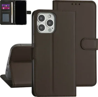 Immagine prodotto di Custodia per iPhone 13 Pro custodia per cellulare con porta carte magnetico marrone