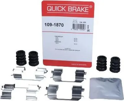 Produktbild von QUICK BRAKE 109-1870 Zubehörsatz Scheibenbremsbelag Vorne für CHEVROLET SPARK (M300) für OPEL AGILA (B) (H08)
