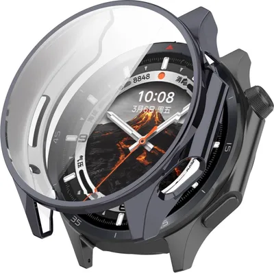 Produktbild von Für OnePlus Watch 3 Electroplated Full Cover TPU Watch Schutz Hülle Grau