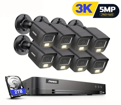 Produktbild von Überwachungskamera - Kamerabeobachtung - Sicherheitskamera - Außenkamera - CCTV-System - 3K-Auflösung