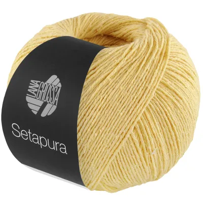 Produktbild von Lana Grossa SETAPURA 50 g angenehm weiches, mattes Seidengarn 200 m, Farbe:001 - Zartgelb
