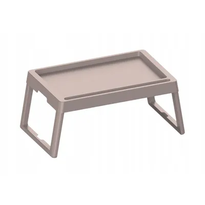 Produktbild von Praktischer Klapptisch tragbar für Gartenbett Frühstückstablett Farbe Cappuccino 56120722