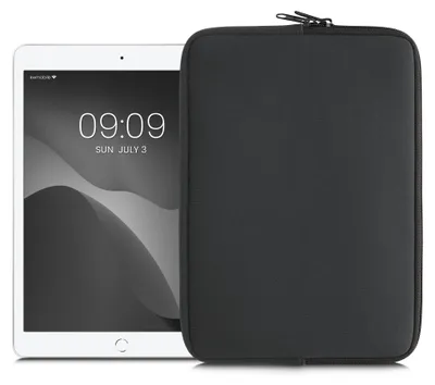 Produktbild von kwmobile Tablet Hülle kompatibel mit 9,7"-11" Tablet - Universal Neopren Tasche Cover Case - Schutzhülle Sleeve in Dunkelgrau