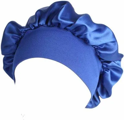 Produktbild von Schlafmütze aus Satin – Weiche Nachtmütze mit breitem elastischen Band
