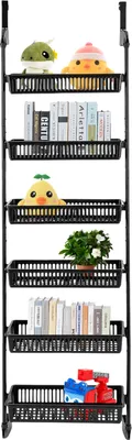 Image de 6 étages d'étagères à épices Cuisine Bocaux à épices Étagères à épices Armoire de rangement Organisateur