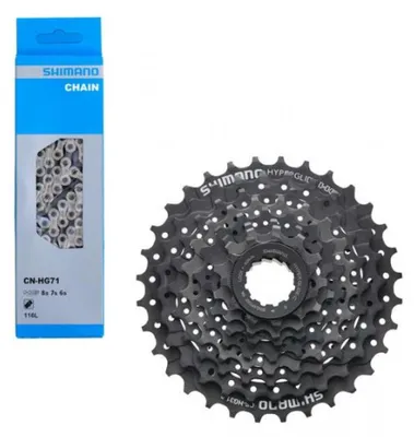 Produktbild von Shimano Antriebsset mit Kassette CS-HG31 8-fach 11-32 Zähne, Kette CN-HG71 11...