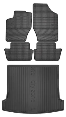 Obrázek produktu pro Gumové autokoberce SolidPRO + vana kufru DryZone pro: Peugeot 307 2001-2008 hatchback 5 ks