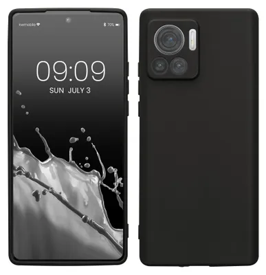 Produktbild von kwmobile Handyhülle für Motorola Edge 30 Ultra Hülle - weiches Handy Silikon Case - Schutzhülle Cover - Schwarz matt