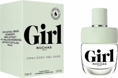 A product shot of a perfume box and bottle.