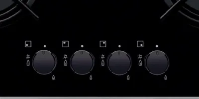 Produktbild von Electrolux EGT6242NVK, Schwarz, Integriert, 60 cm, Gaskochfeld, 4 Zone(n), 4 Zone(n)