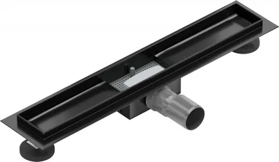 Produktbild von Mexen Flat Ablaufgehäuse für lineare Duschabläufe 60 cm, Schwarz - 1715060