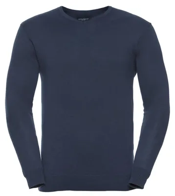 Produktbild von Russell Collection - Pullover für Herren, V-Ausschnitt, Jerseyware, Ärmellos LT4673 (XS) (Dunkelblau)